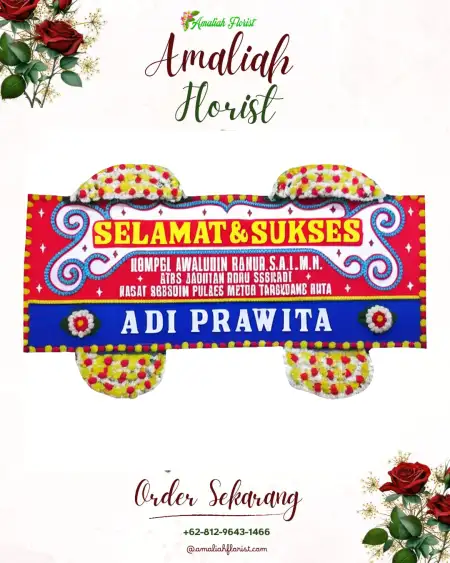 Papan Bunga Ucapan Selamat Putat